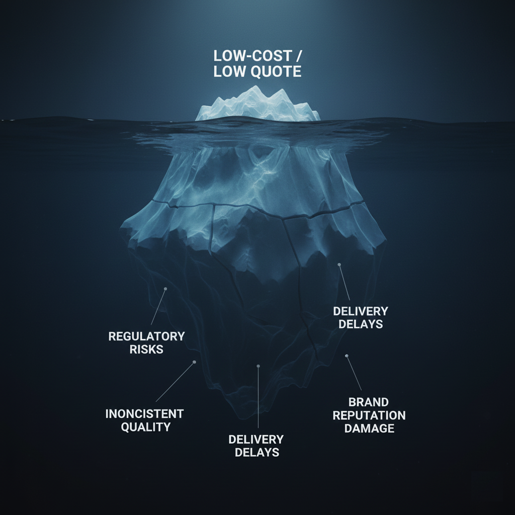 3 مخاطر خفية لاختيار مصانع OEM منخفضة التكلفة
